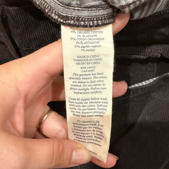 New Faherty Womens Softstretch Corduroy Flare Pants Sz 27 28 Fall Capsule Staple - Picture 10 of 12